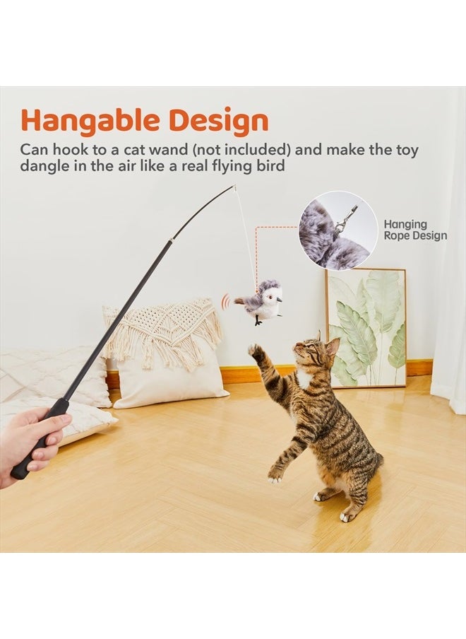 Potaroma - Cat Toys Flapping Bird (No Flying), Lifelike Sandpiper Chirp Tweet, Rechargeable Touch Activated Kitten Toy Interactive Cat Exercise Toys for All Breeds Cat Kicker Catnip Toys 4.0" - Image 1