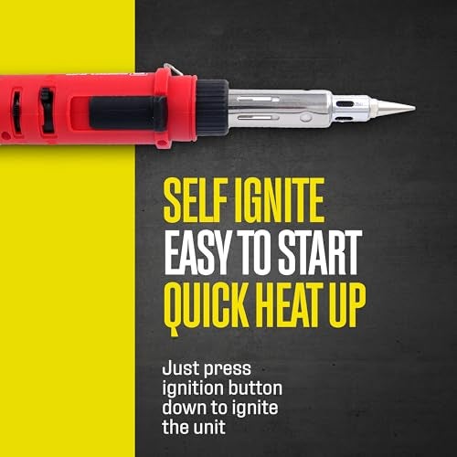 Berkling Tools Berkling BSG-568 3-IN-1 Cordless Butane Gas Soldering Iron, Heat Gun Blower, Mini Torch - Self-Ignite, Instant Start, Rechargeable, Light Weight, Portable, Adjustable Flame Control, Up to 90 Mins - Image 4