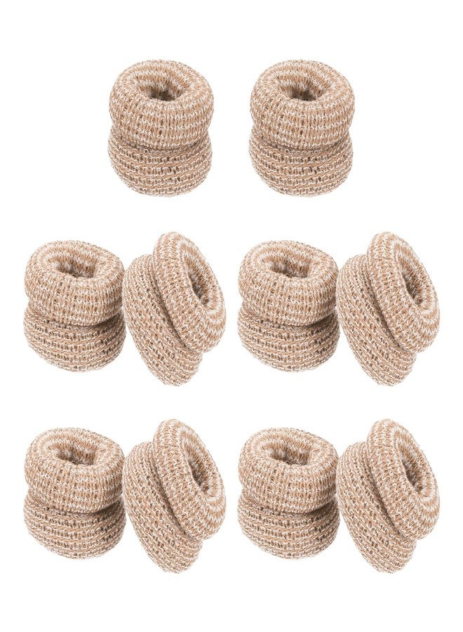 PATIKIL 10 PCS Cotton Finger Bandages Tip, 32 x 1.5 cm First Aid Finger Bandages Protectors for Cuts Sprains Swelling Garden Kitchen Sculpture, Skin Tone - Image 1