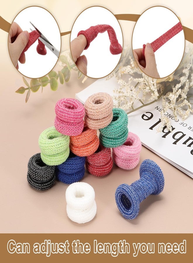 PATIKIL 10 PCS Cotton Finger Bandages Tip, 32 x 1.5 cm First Aid Finger Bandages Protectors for Cuts Sprains Swelling Garden Kitchen Sculpture, Skin Tone - Image 3