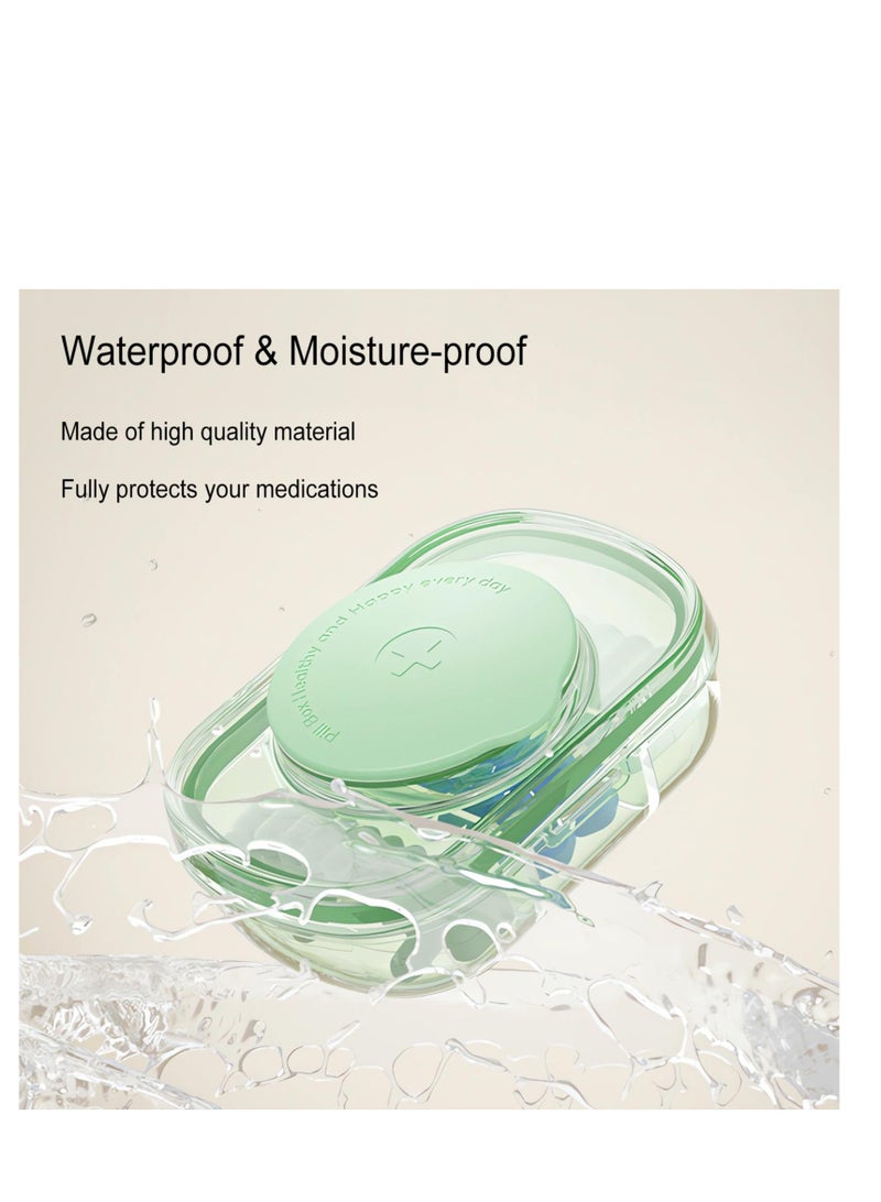 SYOSI Small Pill Cutter, Pill Splitter Pill Cutter for Small or Large Pills, Safety Medicine Slicer, Stainless Steel Cutting Blade Cuts Vitamins Tablets, Portable Pretty Pill Crusher for Purse Pocket - Image 4