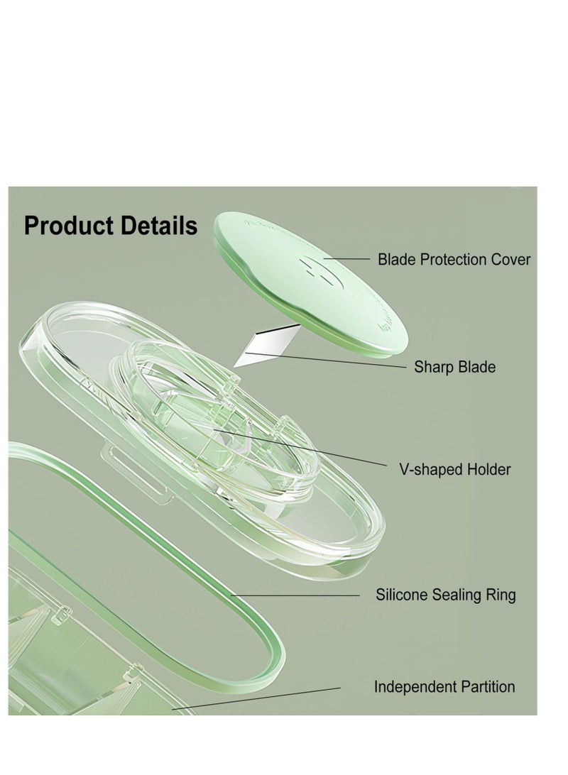 SYOSI Small Pill Cutter, Pill Splitter Pill Cutter for Small or Large Pills, Safety Medicine Slicer, Stainless Steel Cutting Blade Cuts Vitamins Tablets, Portable Pretty Pill Crusher for Purse Pocket - Image 5