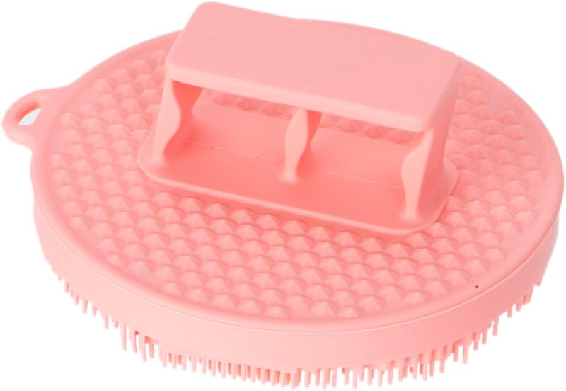Arswin Silicone Body ScrubberSoft Silicone Shower BrushExfoliating Body Scrubber for Sensitive SkinEco Friendly Shower Scrubber for Body MassageSilicone Body Brush for ShoweringCharcoal Pink - Image 3