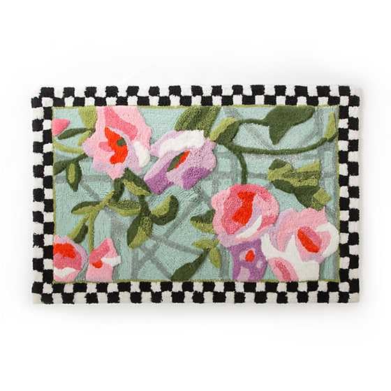 mackenzie childs MACKENZIECHILDS Bath Rug Washable Bath Mat for Bathroom Decor 24 x 36 Chelsea Garden - Image 1