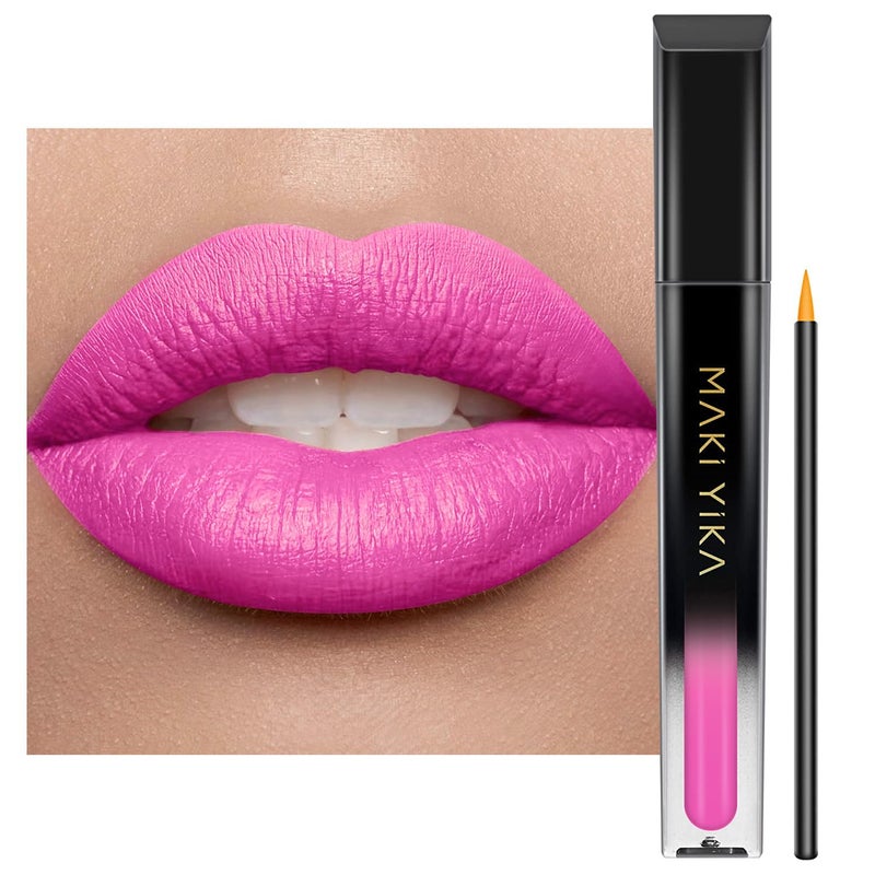 MAKI YIKA Pink Lipstick for Women Color Stay Long Lasting Lipsticks, No Smudge Matte Liquid Lipstick Transferproof Cruelty-Free Lip Color |First Class - Image 1