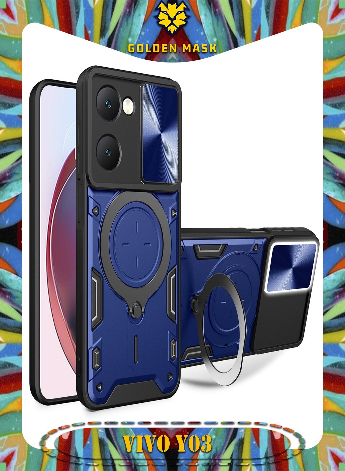 جولدن ماسك Goldenmask Vivo Y03 Camera Lens Protector combination