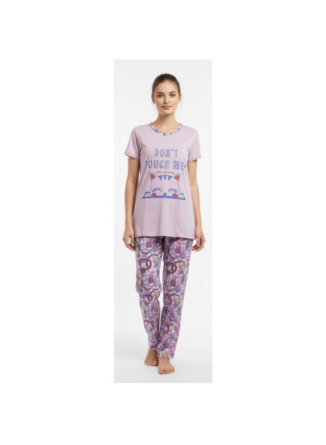 Caesar Women's Printed Pajama Set - Image 1