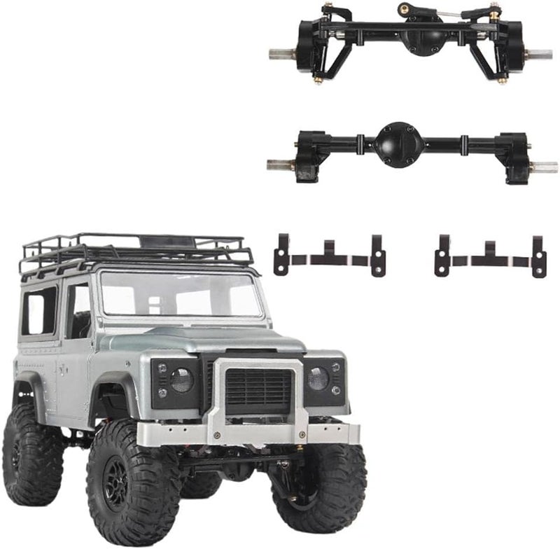 klarako Complete RC Car Front Rear Axle for MN D90 91 96 99S 98 1/12 Scale RC Rock Crawler Off Road Model Upgrade - Image 2