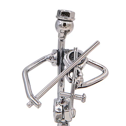 Winterworm Music Musician Theme Iron Hat Man Art Steel Metal Creative Personality Pen Holder Pencil Holder Cup Pot Office Students Desktop Music Decoration Decor Toy Gift Ornaments (B003-1 Violin) - Image 4