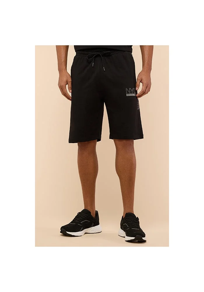 R&b Printed Shorts with Drawstring Waist