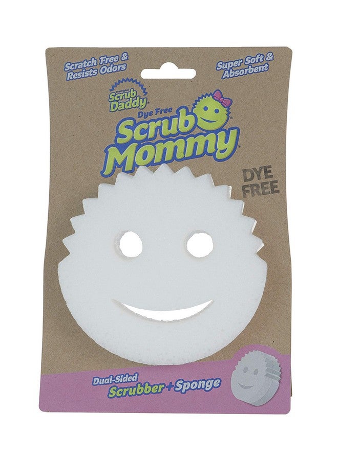 Scrub Daddy Dualsided Sponge And Scrubber Scrub Mommy Dye Free Scratchfree Scrubber For Dishes And Home Odor Resistant Soft In Warm Water Firm In Cold Deep Cleaning Dishwasher Safe 1Ct - Image 1