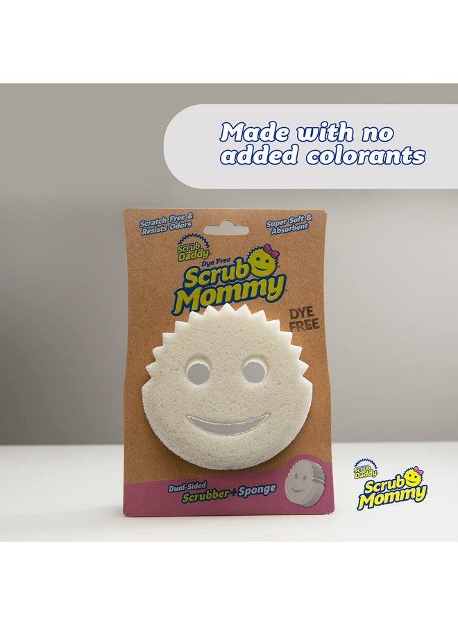 Scrub Daddy Dualsided Sponge And Scrubber Scrub Mommy Dye Free Scratchfree Scrubber For Dishes And Home Odor Resistant Soft In Warm Water Firm In Cold Deep Cleaning Dishwasher Safe 1Ct - Image 2