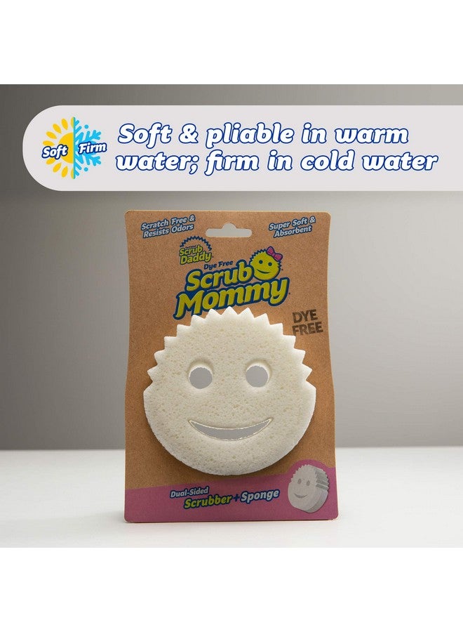 Scrub Daddy Dualsided Sponge And Scrubber Scrub Mommy Dye Free Scratchfree Scrubber For Dishes And Home Odor Resistant Soft In Warm Water Firm In Cold Deep Cleaning Dishwasher Safe 1Ct - Image 5