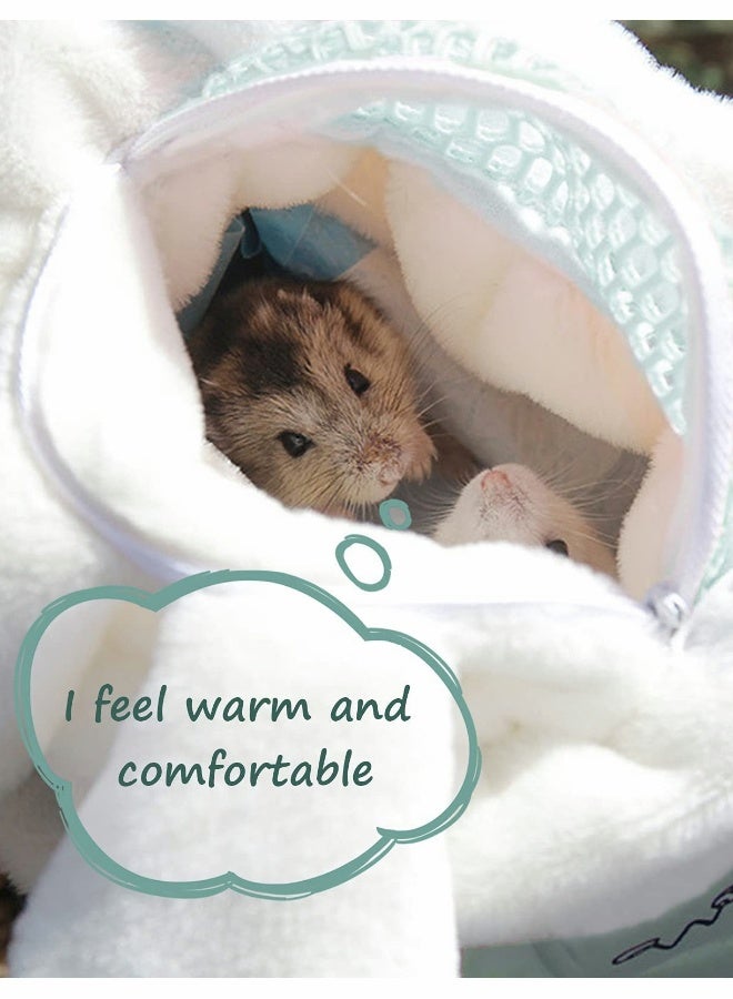 حقيبة سفر محمولة خارجية للفئران الهامستر وحقيبة نقل للحيوانات الصغيرة وجرذان السكر والدراجات الصغيرة - Image 2