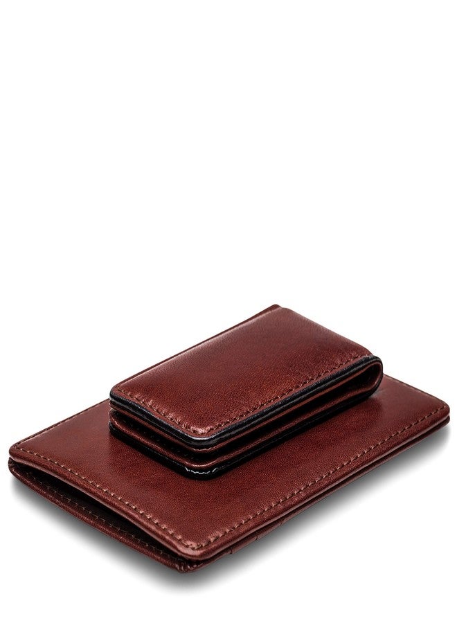 Bosca Old Leather RFID Blocking Front Pocket Wallet with Magnetic Money Clip - Leather Wallet for Men - Image 5