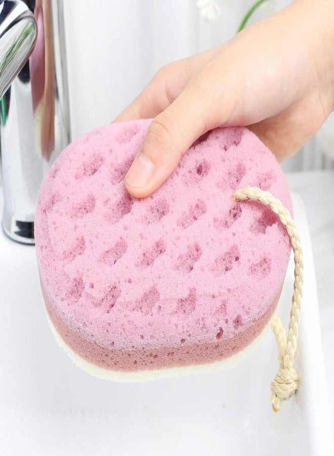 KECUCO 3 Pcs Bath Sponge for Women, Men, Adults, Kids. Sponge Loofah Body Scrubber Shower Sponge for Body Wash Bathroom, Body Sponge Bathing Accessories(Small Sizes) - Image 4