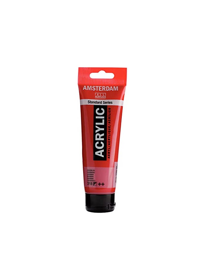 Amsterdam Standard Series Acrylic Tube 120ml Carmine 318 (17093182) - Image 1