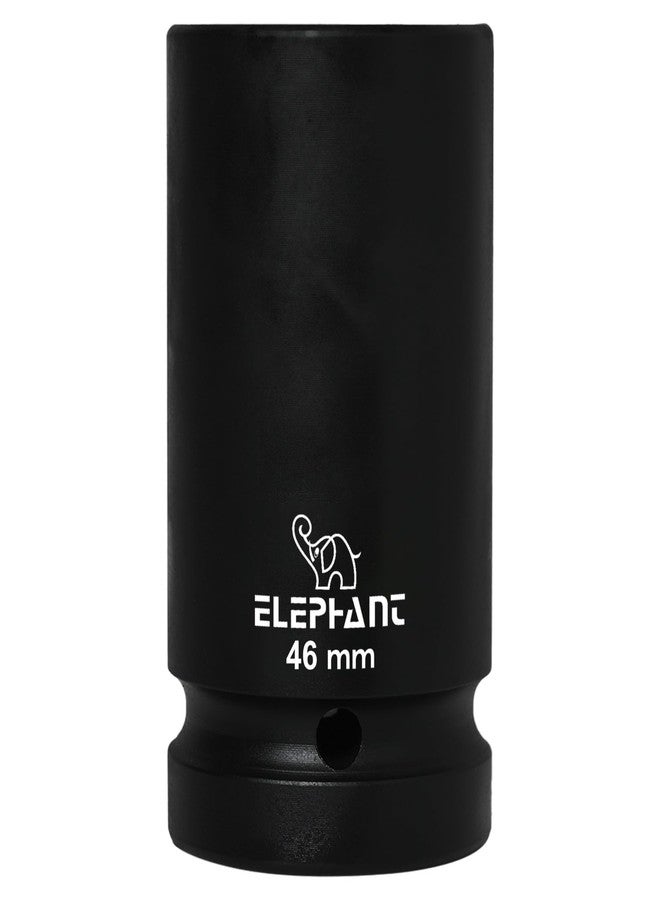 Elephant Metal 1 Inch Square Drive STD Impact Socket 6-Point 46 mm Size 90 mm Length - Image 1
