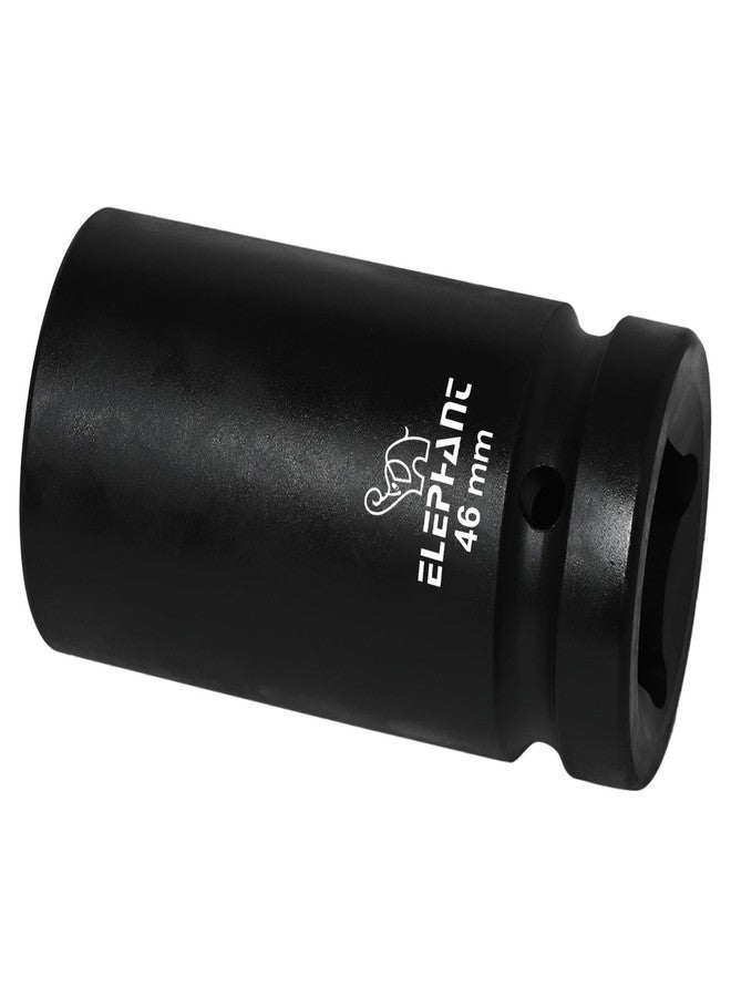 Elephant Metal 1 Inch Square Drive STD Impact Socket 6-Point 46 mm Size 90 mm Length - Image 2