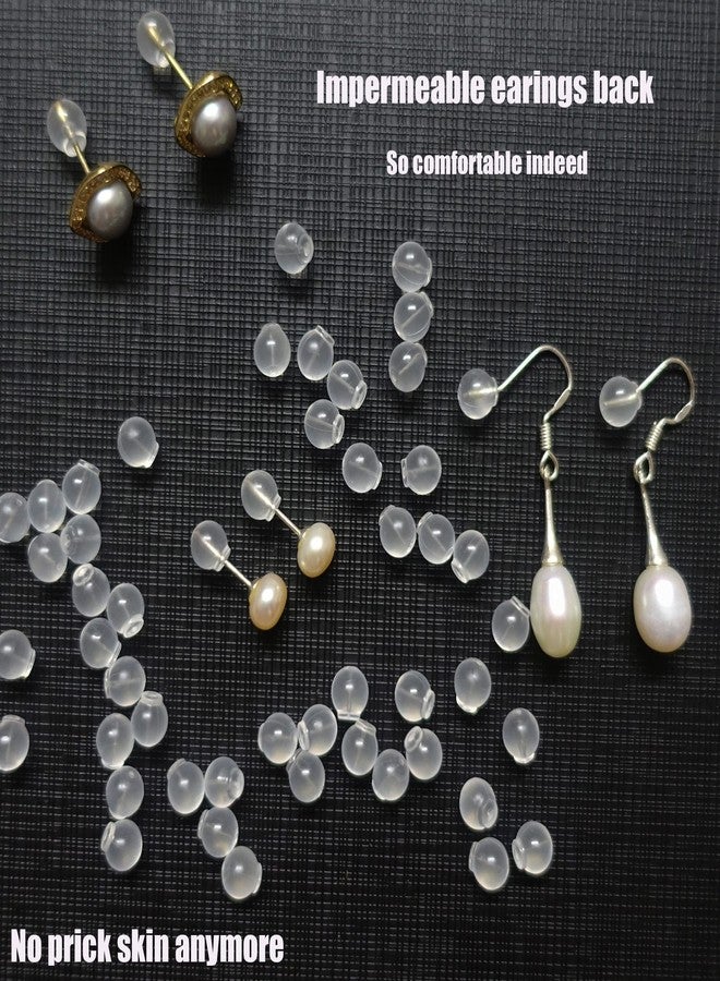 Meniala Comfort Impenetrable Earring Backs with TPE Medical Grade Material, 30 Pieces, Soft Safety Backs, Fits All Types of Earrings (6.6mm Diameter) - Image 3