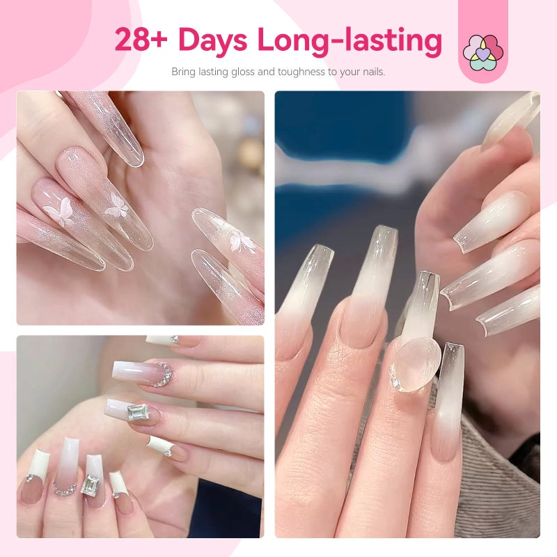 SAVILAND Dip Powder Liquid Set: 20 ml Ultimate Nail Dip System Essentials Liquid Large Capacity Dipping Base Activator Top Coat Brush Saver No Curing Needed for DIY Home Manicure - Image 5