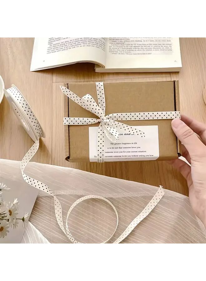 0.39 Inch Wide Polyester Polka Dot Ribbon High Quality Decorative Ribbon For Gifts Bows And Party Decorations In Blue Pastel Colors With Sparkling Details Perfect For Holidays Weddings And Special Occasions - Image 5