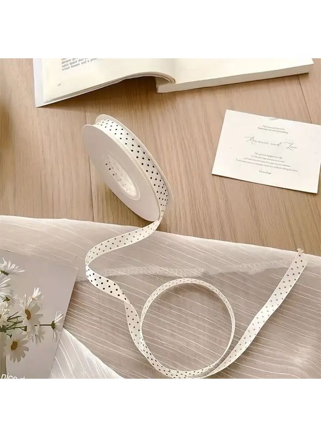 0.39 Inch Wide Polyester Polka Dot Ribbon High Quality Decorative Ribbon For Gifts Bows And Party Decorations In Blue Pastel Colors With Sparkling Details Perfect For Holidays Weddings And Special Occasions - Image 4