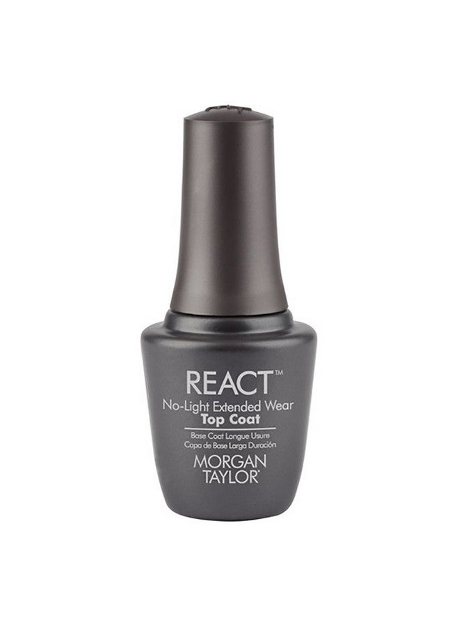 Morgan Taylor Nail Lacquer React Extended Wear Top Coat Top Coat Nail Polish 0.5 Oz. - Image 1