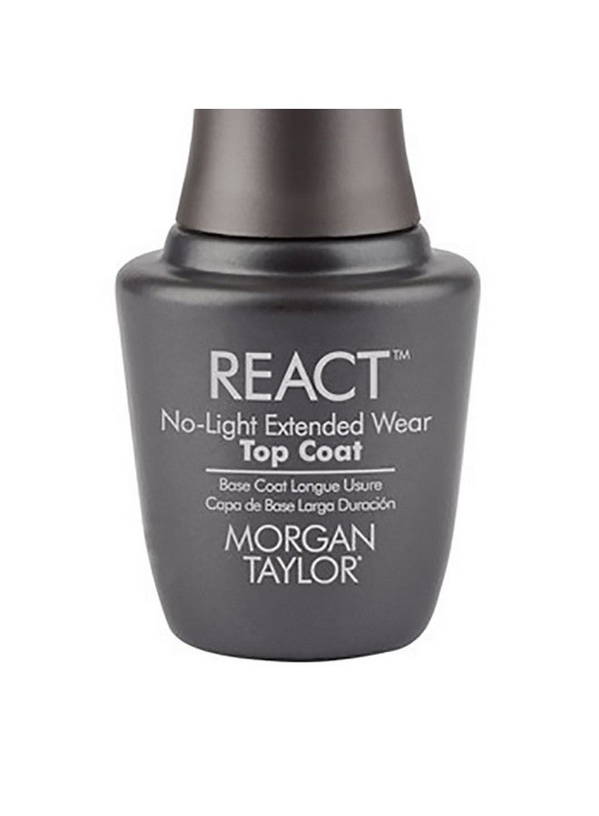 Morgan Taylor Nail Lacquer React Extended Wear Top Coat Top Coat Nail Polish 0.5 Oz. - Image 2