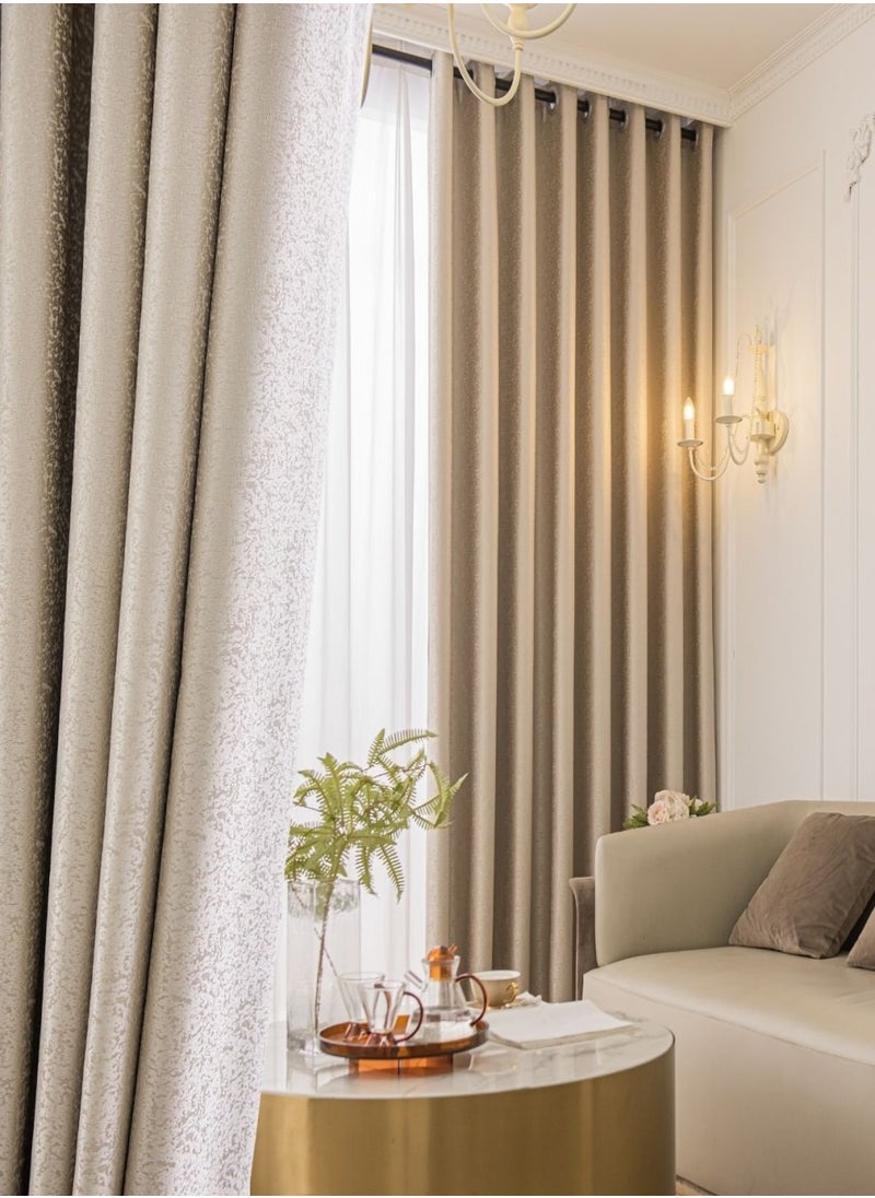 Golden Homee Room Curtain 1 Piece Sun Blocking Window Curtain Drape  - Image 1