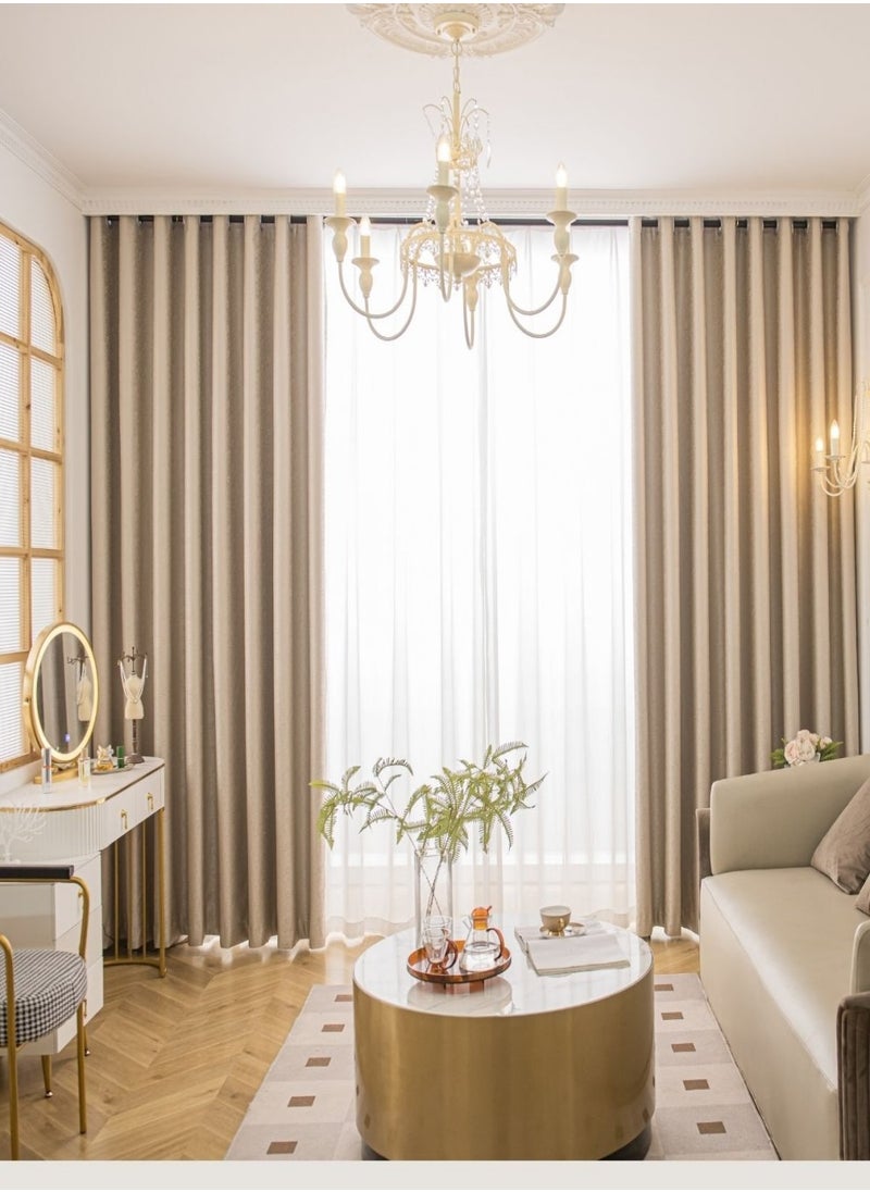 Golden Homee Room Curtain 1 Piece Sun Blocking Window Curtain Drape  - Image 2