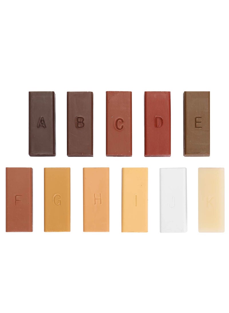 Laminate Floor Repairing Kit, Wax System Floor Worktop Sturdy Casing Chips Scratches Mending Tool Set, for Kitchen Room Flooring Worktop Damaged Doors Damaged Laminate Floor Repair - Image 3