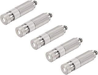 uxcell uxcell Brass Misting Nozzle 0.2mm 0.008-inch Orifice 10/24 UNC Male Thread 5Pcs  - Image 1