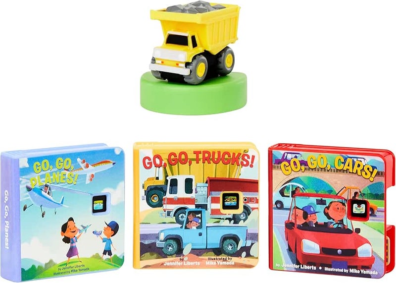 Little Tikes Story Dream Machine Go, Go, Vehicles Story Collection, Storytime, Books, Trucks, Random House, Audio Play Character, Gift and Toy for Toddlers and Kids Girls Boys Ages 3+ Years - Image 1