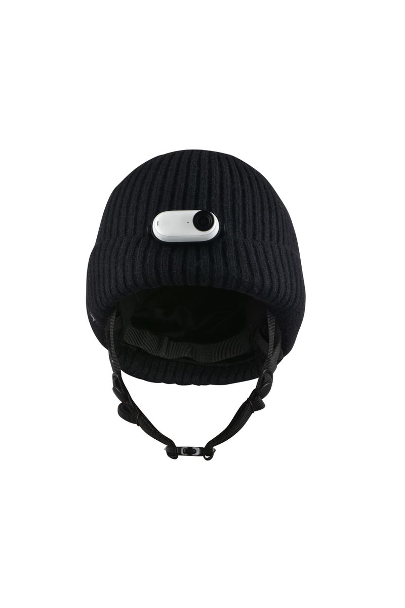 A Vebodi Helmet Beanie â€“ Multi-Sport Low Profile Helmet Hat for Snowboarding, Skiing, E-Bikes, Scooters & More â€“ Waterproof Impact Liner â€“ Adjustable Strap â€“ Unisex â€“ One Size Fits All (Black) - Image 5