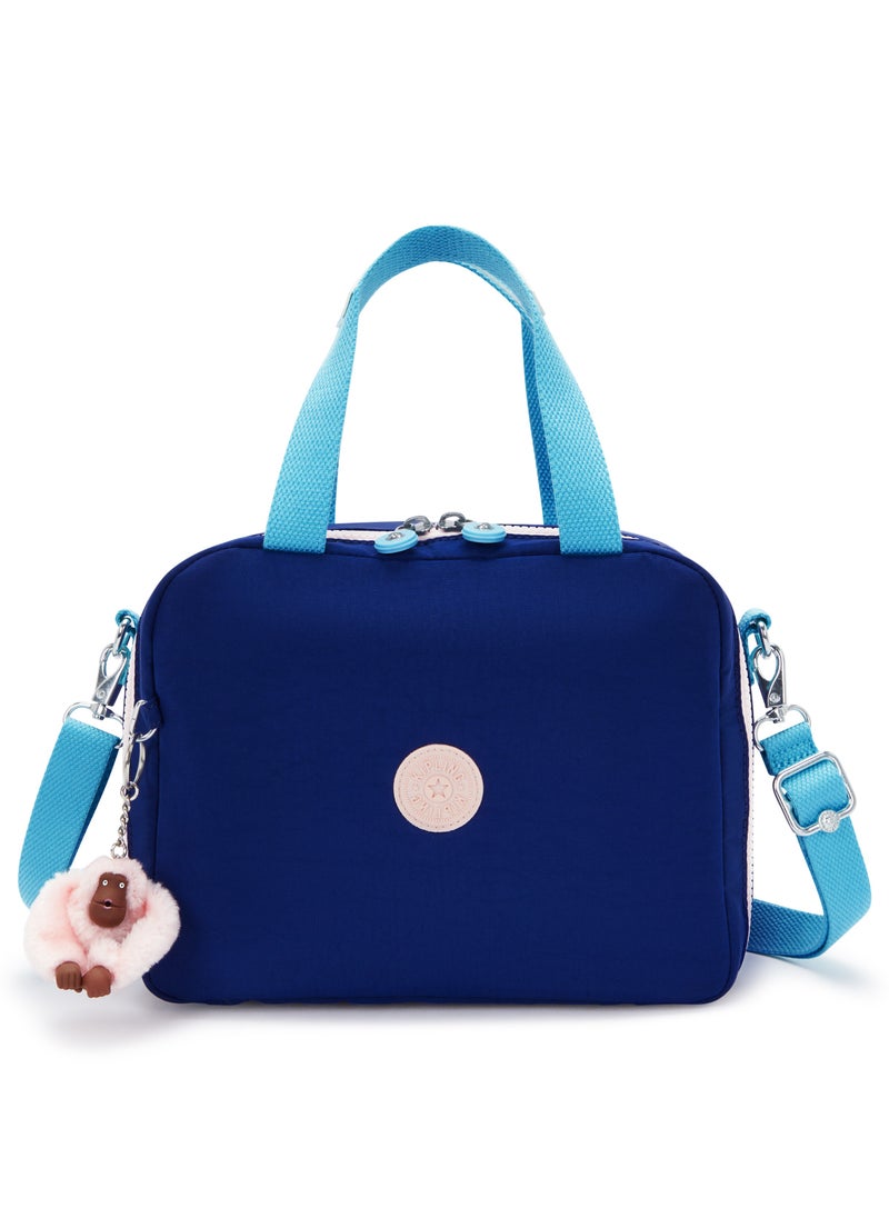 kipling Miyo Insulated Medium Kids School Lunch Bag with Trolley Sleeve solar Navy Combo  - Image 1