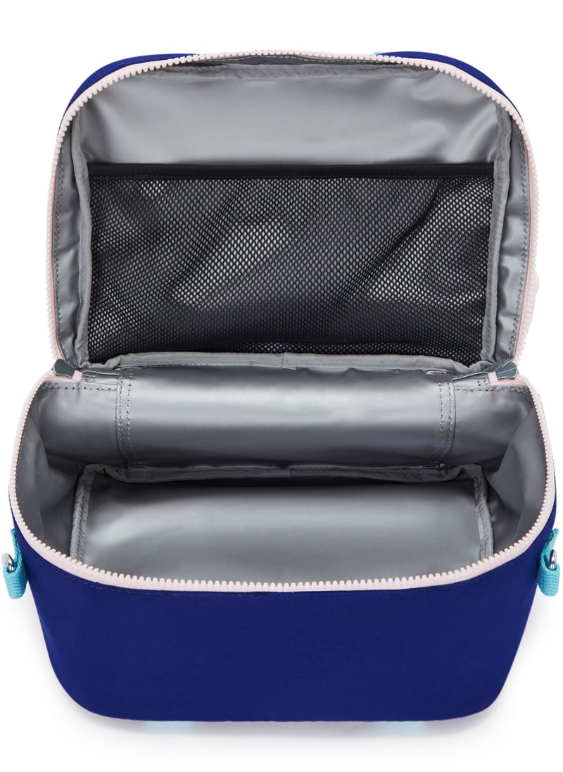kipling Miyo Insulated Medium Kids School Lunch Bag with Trolley Sleeve solar Navy Combo  - Image 3