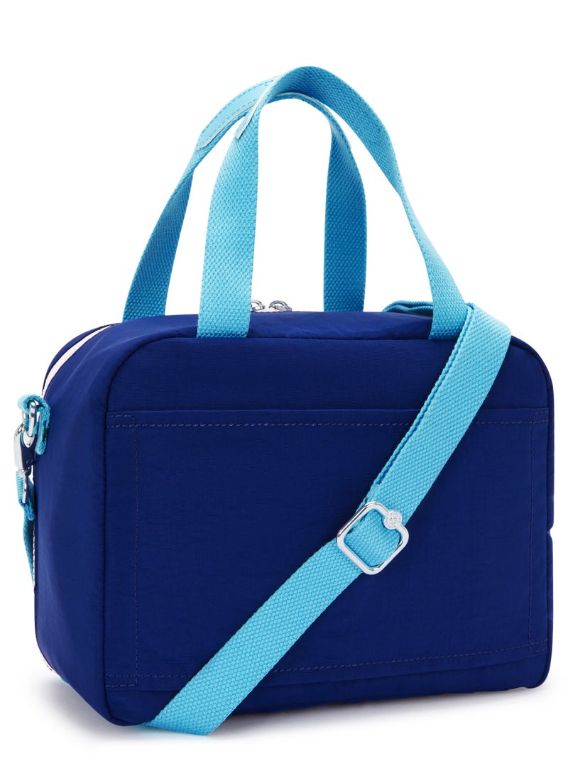 kipling Miyo Insulated Medium Kids School Lunch Bag with Trolley Sleeve solar Navy Combo  - Image 4