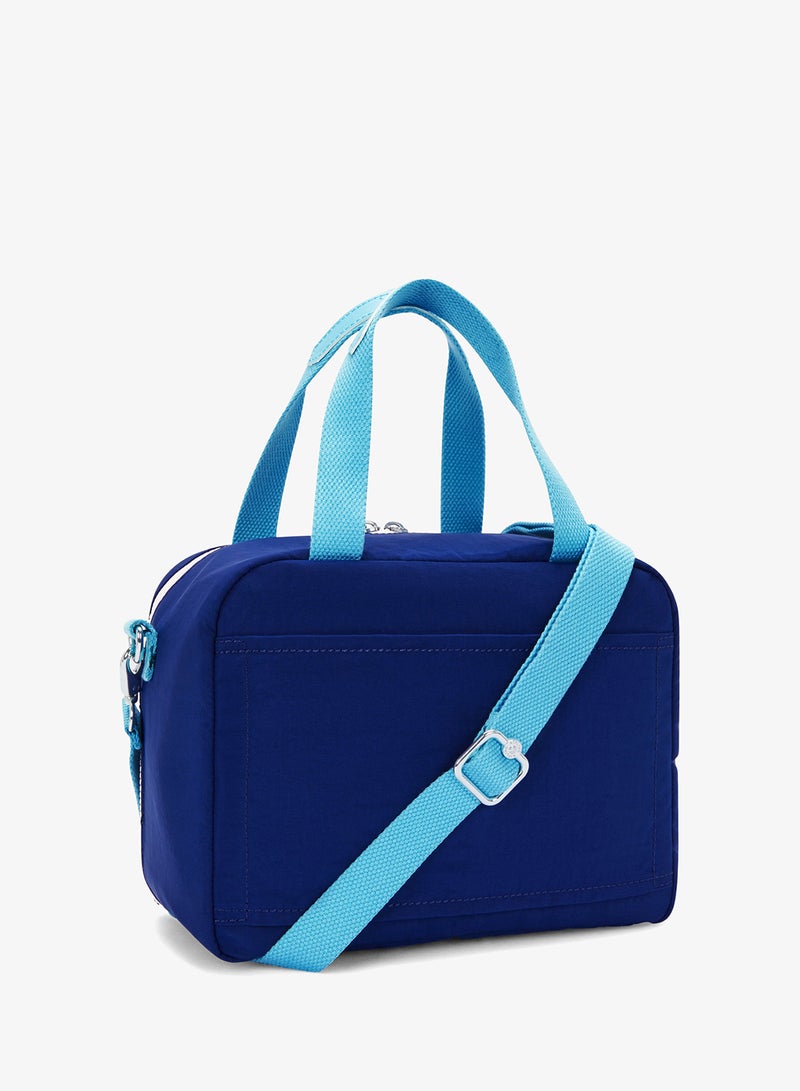 kipling Miyo Insulated Medium Kids School Lunch Bag with Trolley Sleeve solar Navy Combo - Image 4