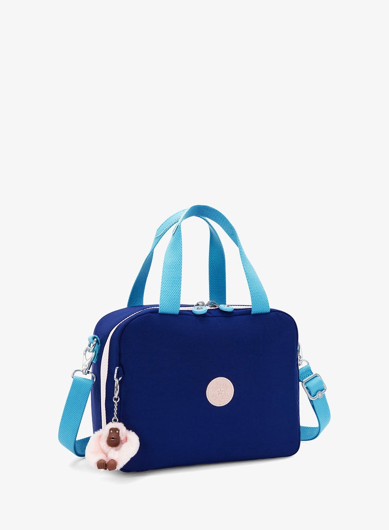 kipling Miyo Insulated Medium Kids School Lunch Bag with Trolley Sleeve solar Navy Combo - Image 5