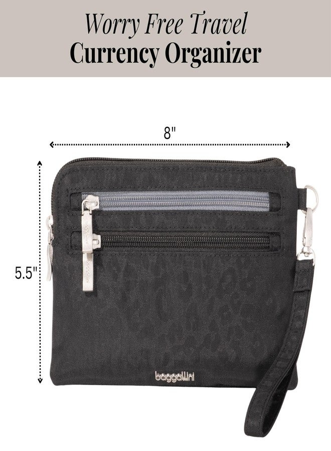 Baggallini RFID Currency Organizer Wristlet - Lightweight 8"x5.5" RFID Protected Womens Wallet Card Holder - Image 3