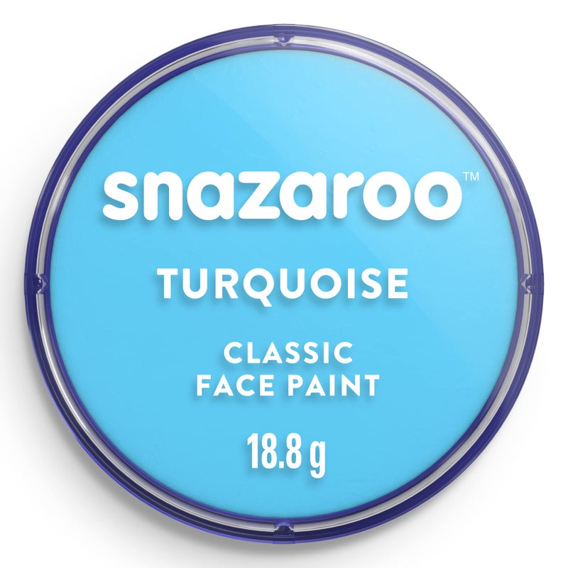 Snazaroo Classic Face and Body Paint, 18.8g (0.66-oz) Pot, Turquoise - Image 1