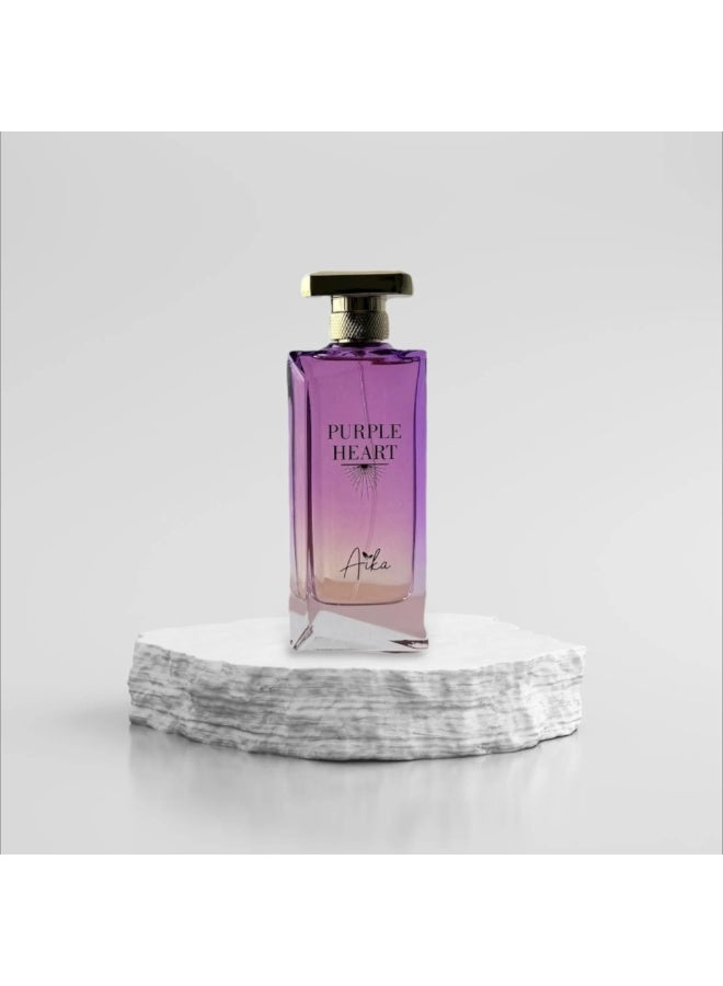 ايكا عطر بيربل هيرت 80 مل - تركيبة عطور البنفسج والبرقوق والعنبر - 80 مل رائحة مميزة جريئة لرقي يدوم طويلاً - عطر للسيدات - رائحة فاكهية زهرية عميقة مع دفء أنيق - Image 1