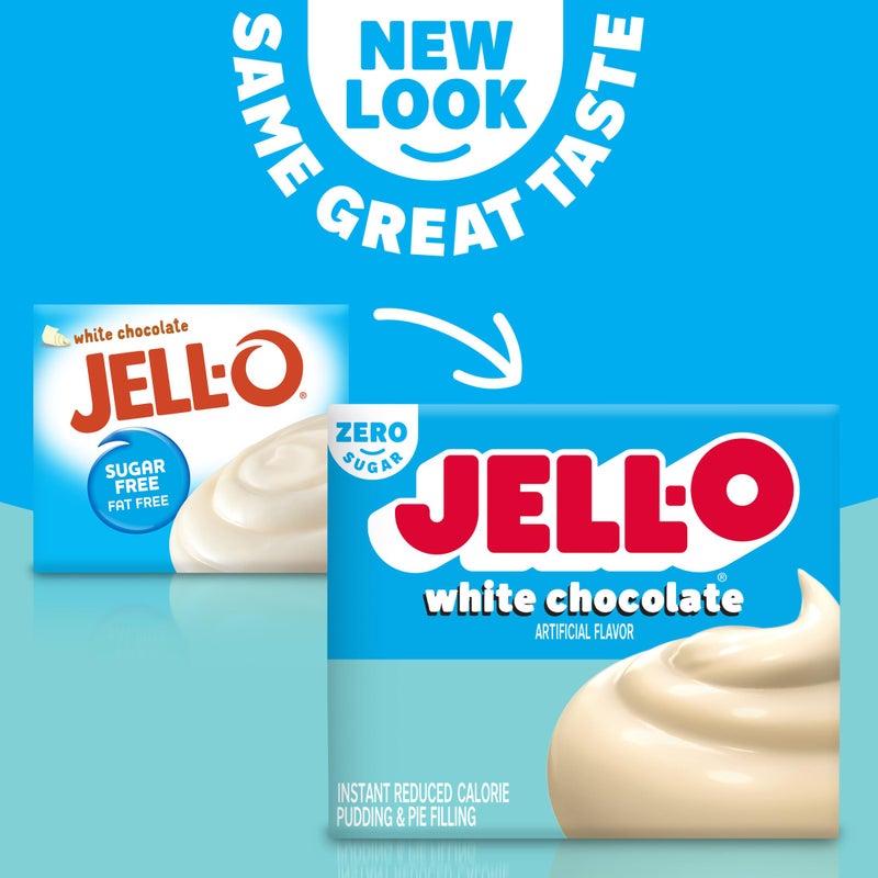 Jell-O Instant White Chocolate Sugar-Free Fat Free Pudding & Pie Filling Mix (1oz Boxes, Pack of 6) - Image 2