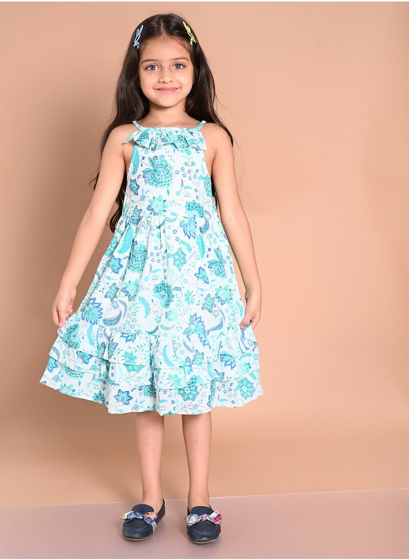 LILPICKS Printed Fit n Flare Dress  - Image 1