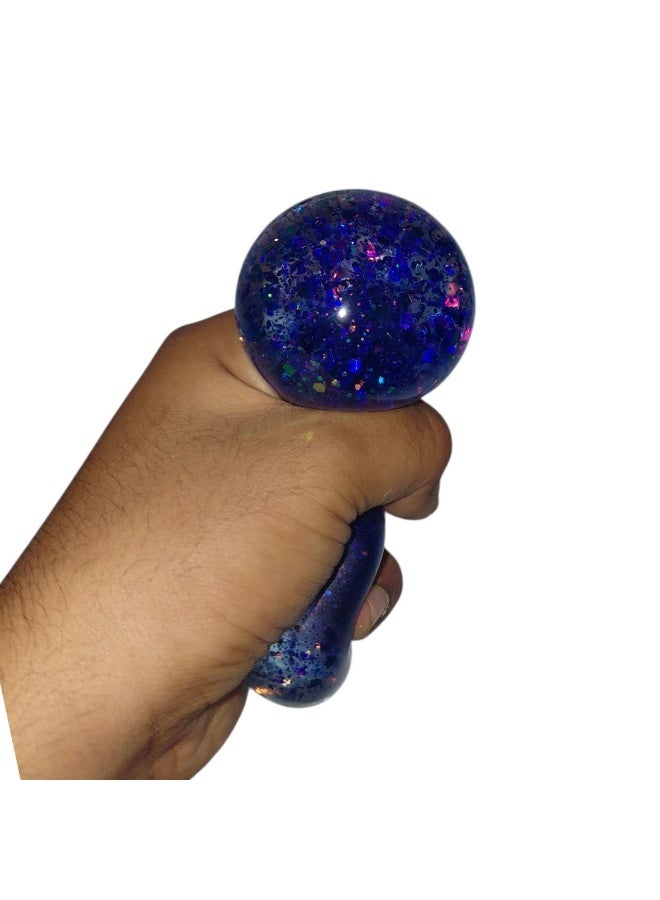 Needoh Squishy Needoh Slow Rise Glitter Gel Stress Balls for Adults , Malt Sugar Stress Balls Sensory Squishy Squeeze Balls for Anxiety Relief/Therapy/Exercise(Mix - Image 3