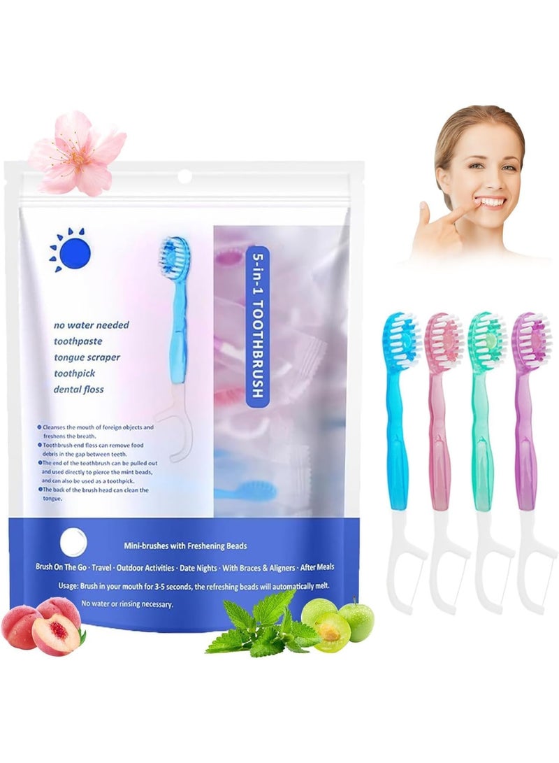 اترجسز قائمة المنتجات ذات الصلة 5 في 1 فرشاة أسنان وخيط الأسنان , 26pcs فرشاة أسنان صغيرة مع معجون الأسنان , كل في واحد العناية بالفم على الطريق , 5 في 1 فرشاة صغيرة , معجون الأسنان وخيط الأسنان , مجموعة فرشاة الأسنان السفر القابلة للتصرف - Image 1