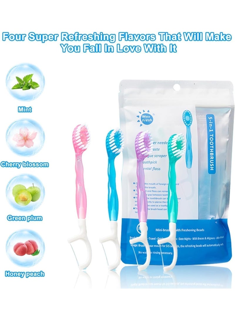 اترجسز قائمة المنتجات ذات الصلة 5 في 1 فرشاة أسنان وخيط الأسنان , 26pcs فرشاة أسنان صغيرة مع معجون الأسنان , كل في واحد العناية بالفم على الطريق , 5 في 1 فرشاة صغيرة , معجون الأسنان وخيط الأسنان , مجموعة فرشاة الأسنان السفر القابلة للتصرف - Image 5