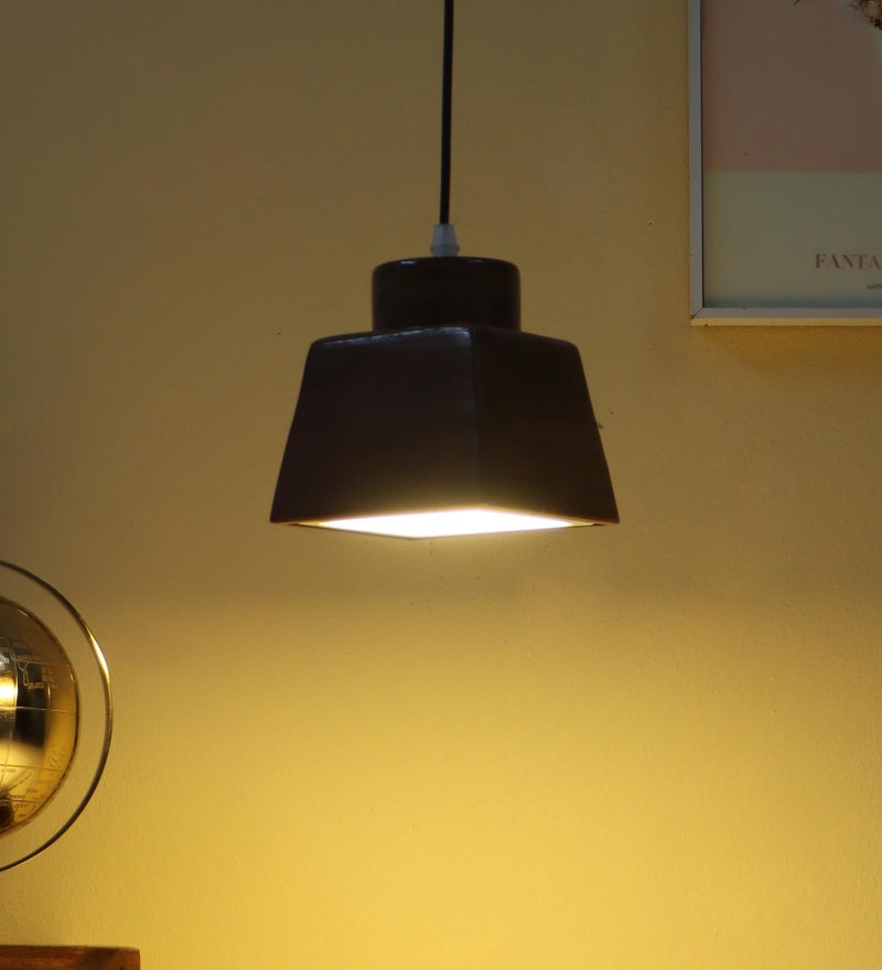 Green House Greenhouse Fully Handmade Sheesham Wood Hanging Pendant Ceiling Light | In-Built 8W Tri-Color LED | Living Room, Bedroom, Kitchen, Dining, Hallway, Home Office | Diwali Decor Luxury Interior Lighting - Image 4