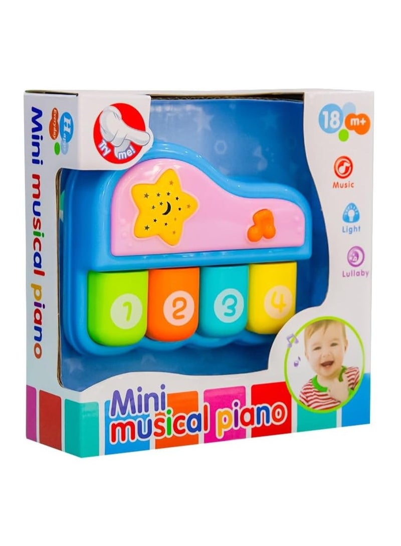UKR Mini Musical Baby Piano – Sound & Light Musical Instrument for Toddlers (Blue) – Fun Early Music Experience - Image 4